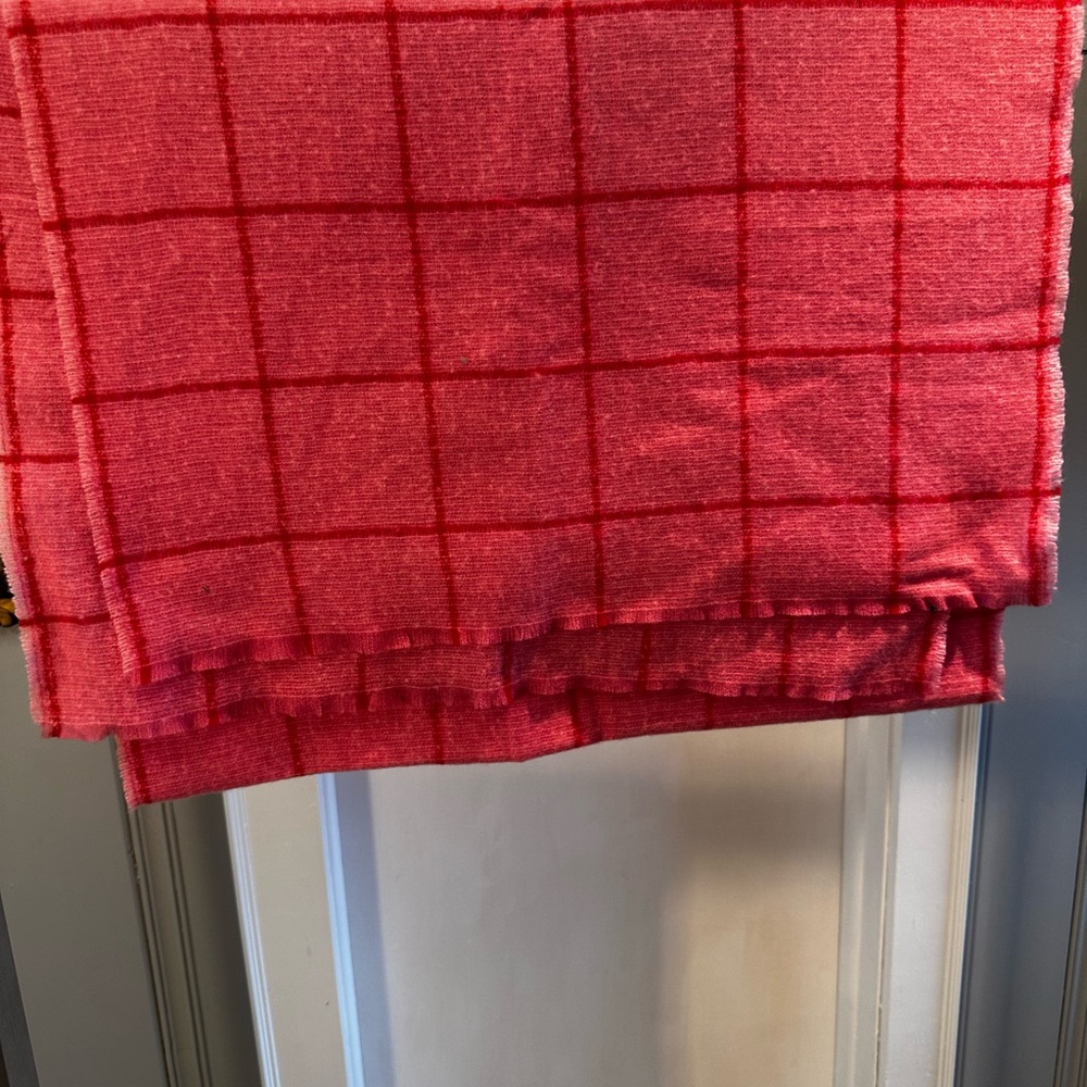 Pink Check Pattern scarf